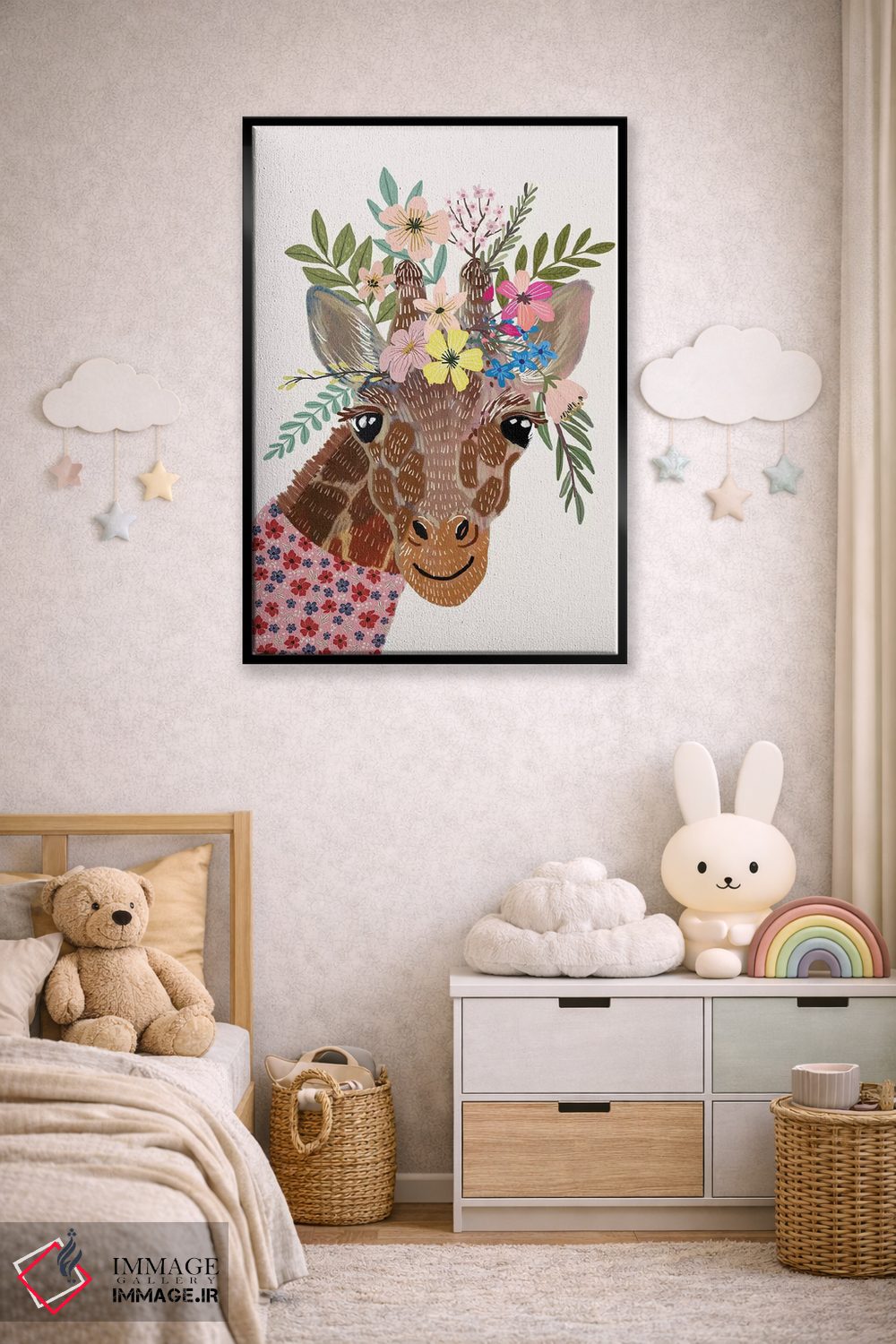 تابلو دکوراتیو زرافه اثر میا چارو - D6B