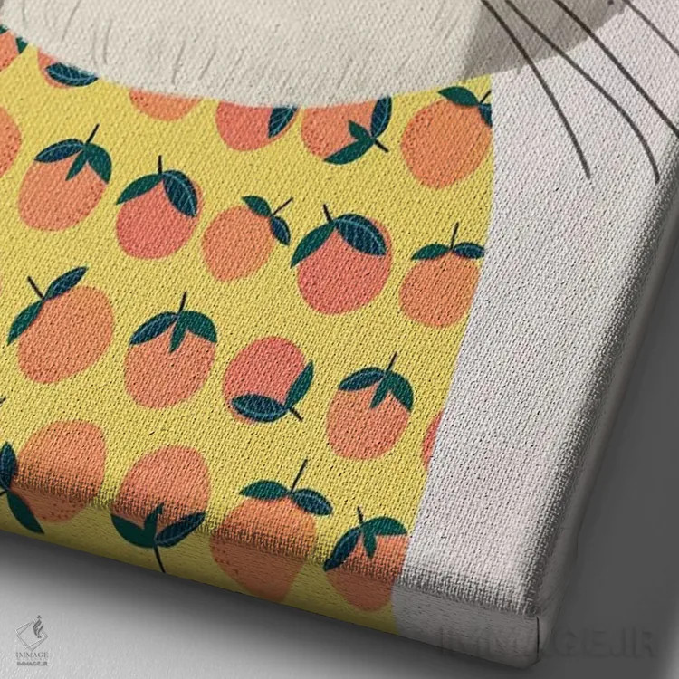 تابلو دکوراتیو گربه خاکستری ۲ اثر میا چارو - نمای نزدیک بافت بوم