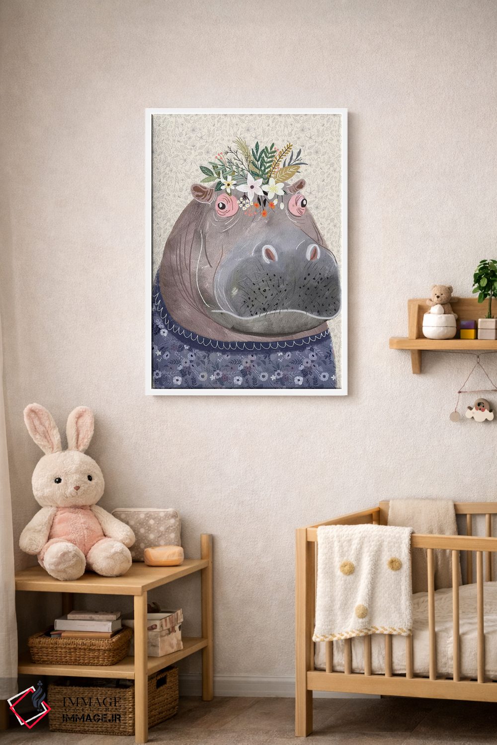 تابلو دکوراتیو اسب آبی اثر میا چارو - D2W