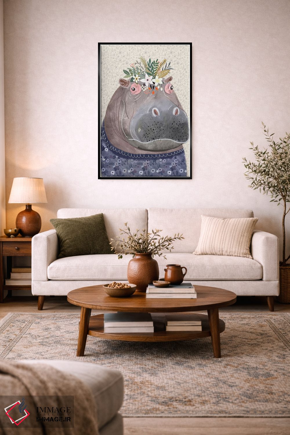 تابلو دکوراتیو اسب آبی اثر میا چارو - D5B