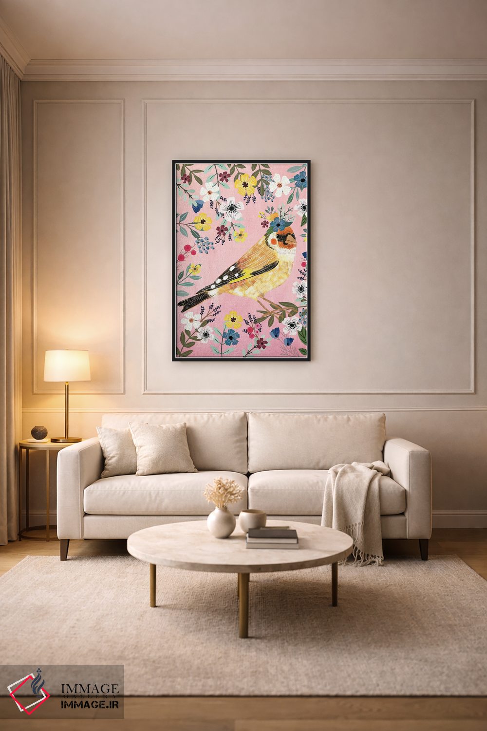 تابلو دکوراتیو سهره طلایی اثر میا چارو - D5B