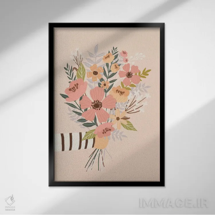 تابلو دکوراتیو سپاس اثر میا چارو - نمای قابدار مشکی