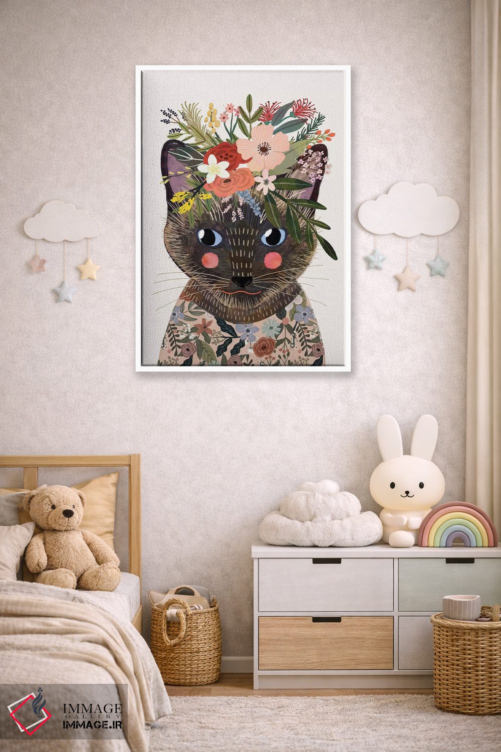 تابلو دکوراتیو سیامی اثر میا چارو - D3W