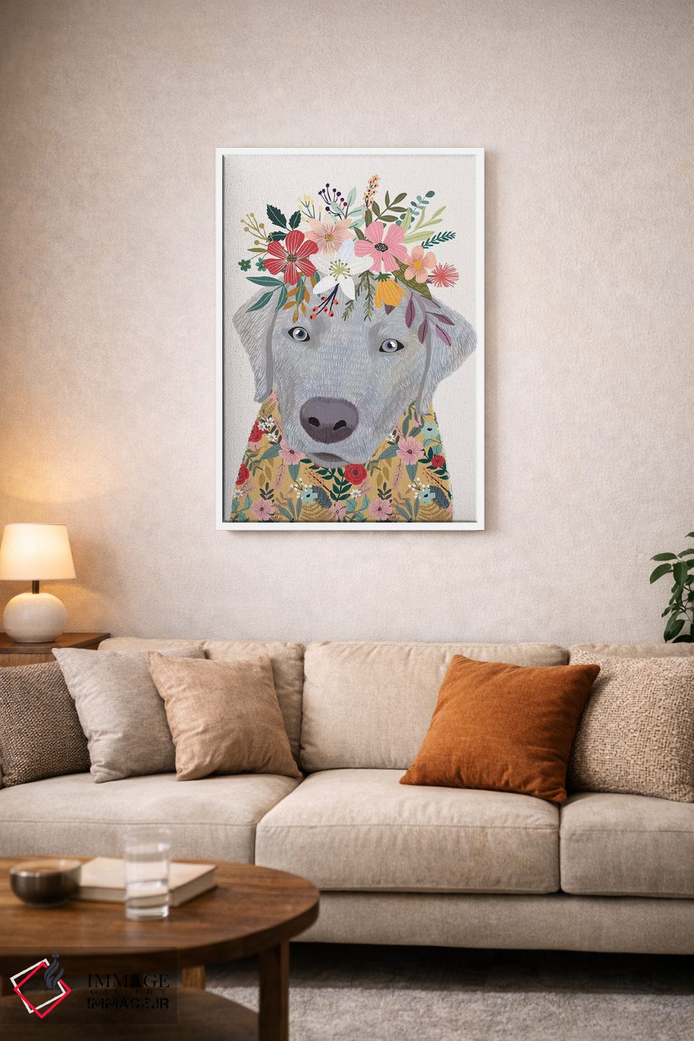 تابلو دکوراتیو لابرادور اثر میا چارو - D3W