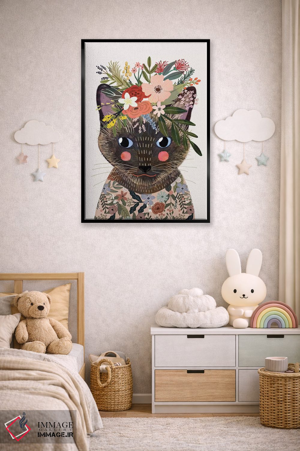 تابلو دکوراتیو سیامی اثر میا چارو - D6B