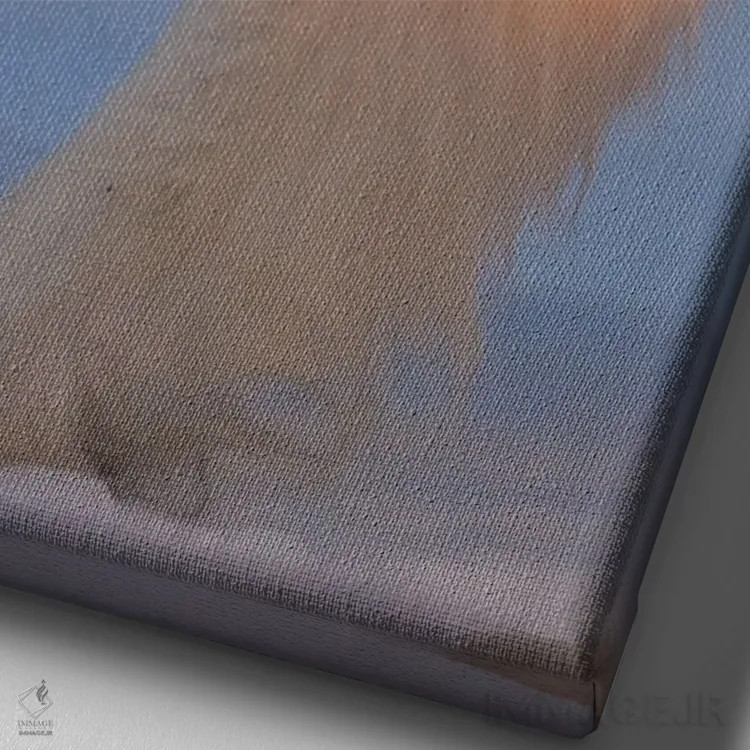 تابلو دکوراتیو خرس های قطبی کانادا ۲۹ اثر میگل لاسا - نمای نزدیک بافت بوم