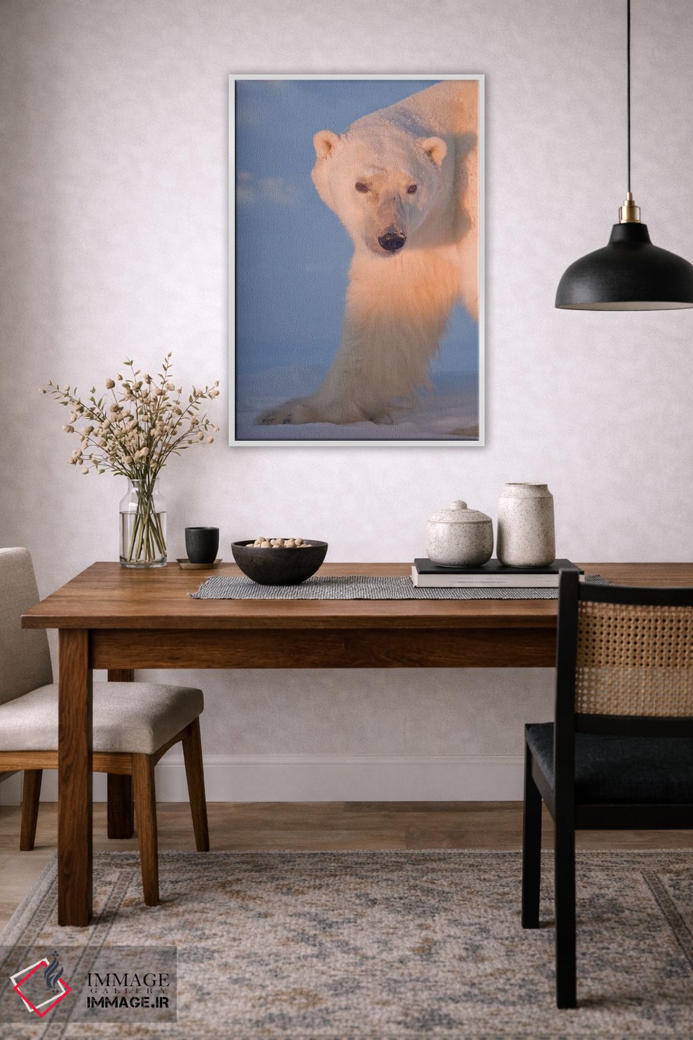تابلو دکوراتیو خرس های قطبی کانادا ۲۹ اثر میگل لاسا - D3W