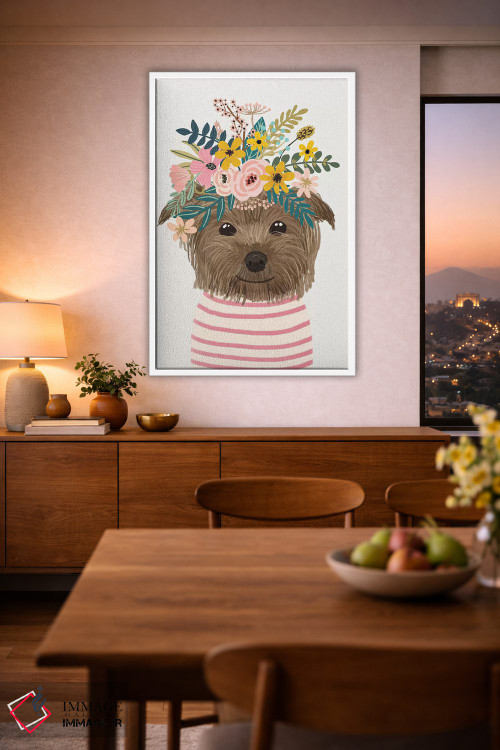 تابلو دکوراتیو گل های یورکشایر اثر میا چارو - D2W