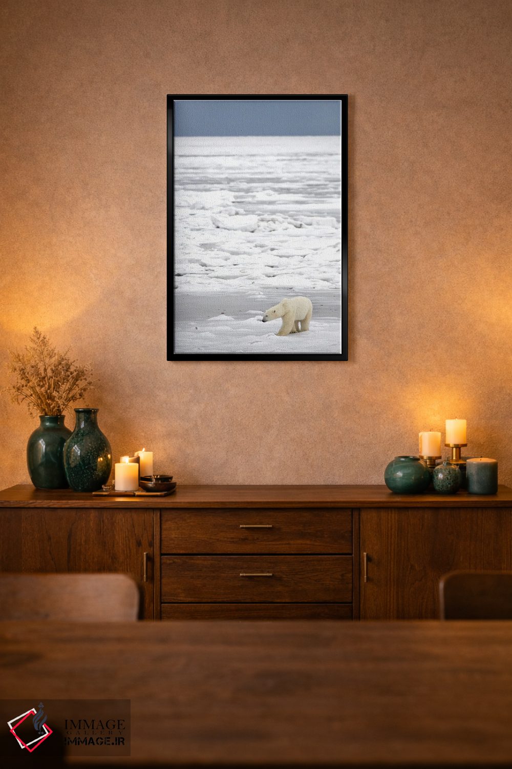 تابلو دکوراتیو خرس های قطبی کانادا ۲۱ اثر میگل لاسا - D2B
