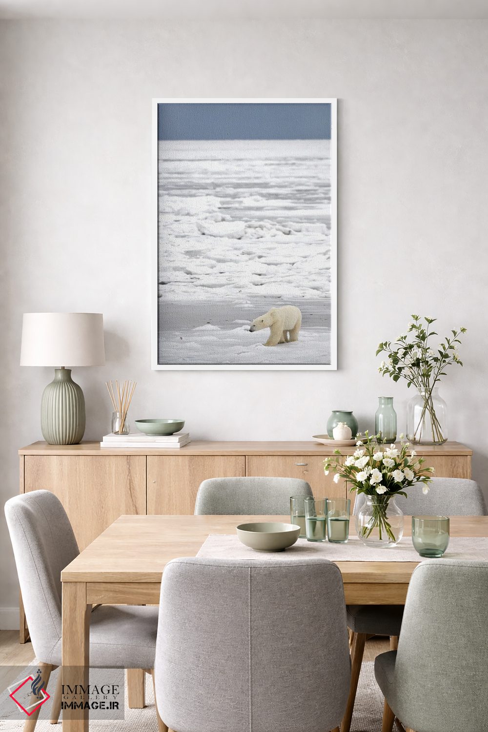 تابلو دکوراتیو خرس های قطبی کانادا ۲۱ اثر میگل لاسا - D6W