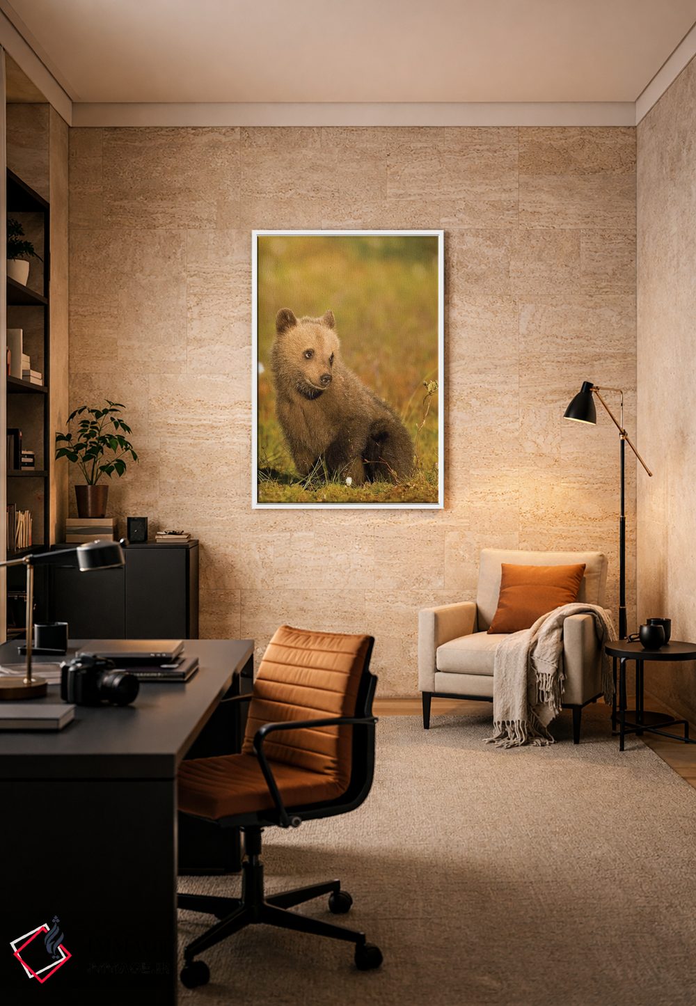 تابلو دکوراتیو خرس ها فنلاند ۳ اثر میگل لاسا - D6W