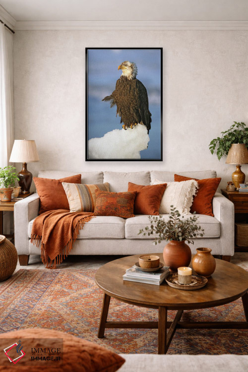 تابلو دکوراتیو عقاب ها آلاسکا ۴ اثر میگل لاسا - D3B