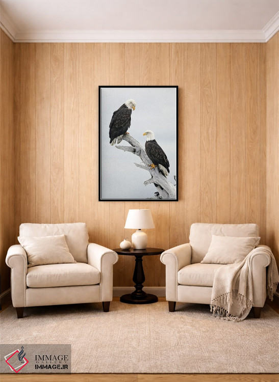 تابلو دکوراتیو عقاب ها آلاسکا ۳ اثر میگل لاسا - D5B