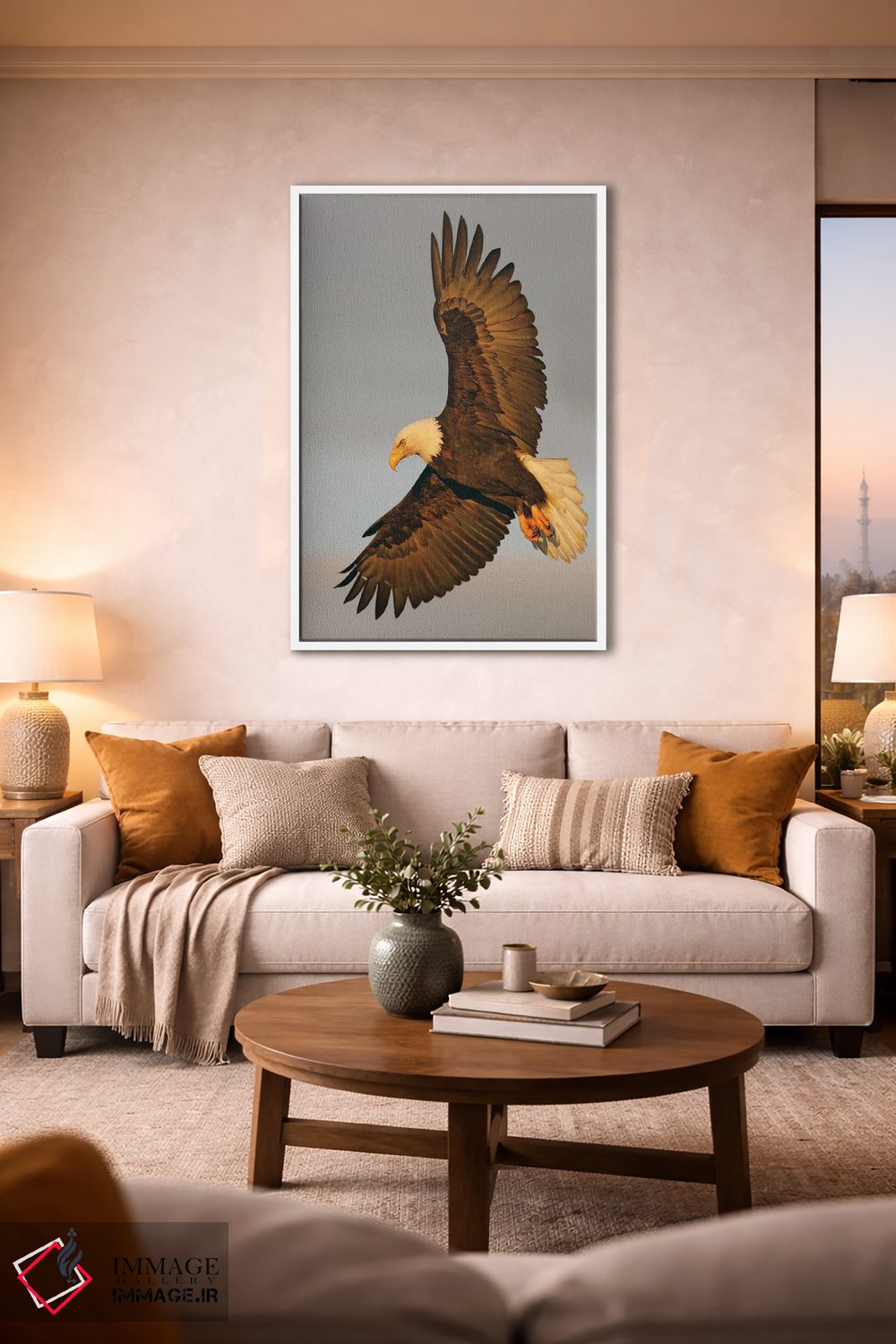 تابلو دکوراتیو عقاب آلاسکا ۱۶ اثر میگل لاسا - D1W