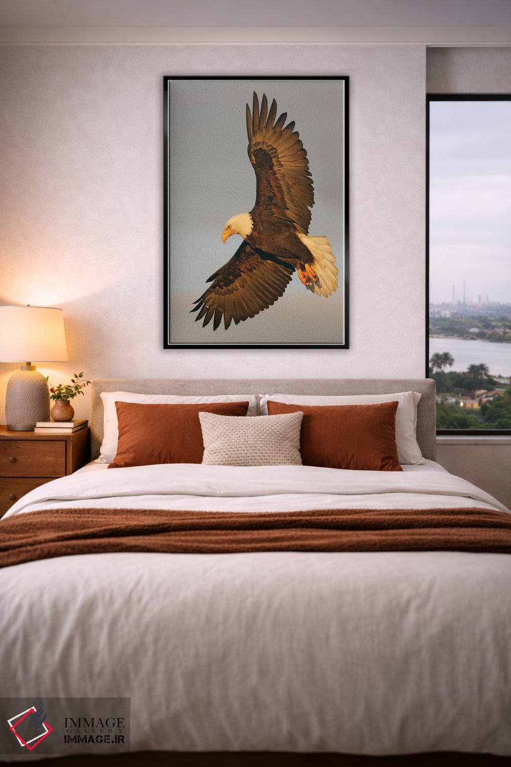 تابلو دکوراتیو عقاب آلاسکا ۱۶ اثر میگل لاسا - D4B