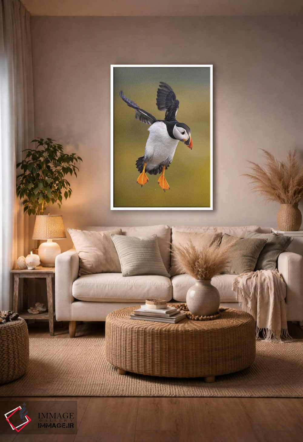 تابلو دکوراتیو پافین بریتانیا ۱ اثر میگل لاسا - D2W