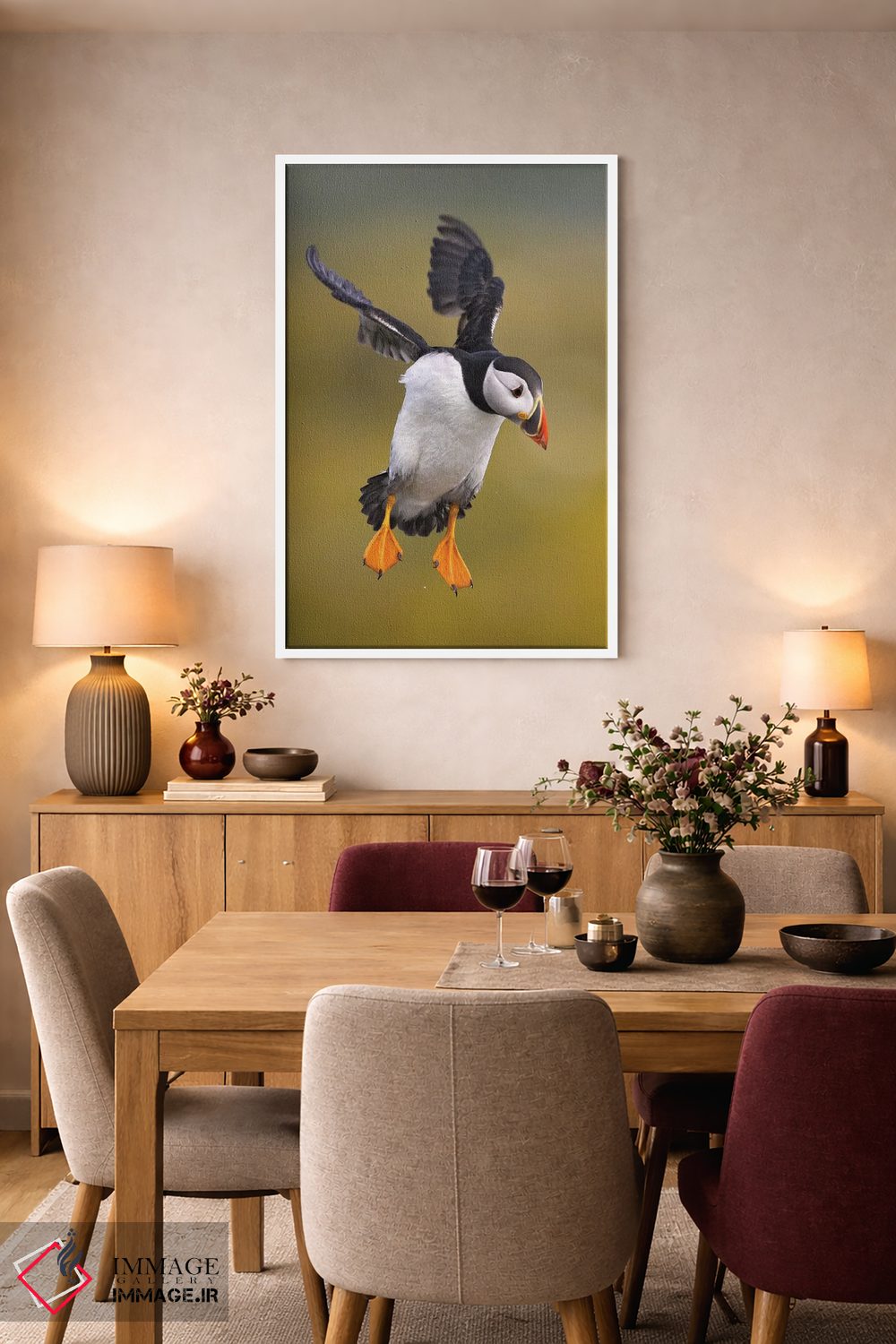 تابلو دکوراتیو پافین بریتانیا ۱ اثر میگل لاسا - D5W