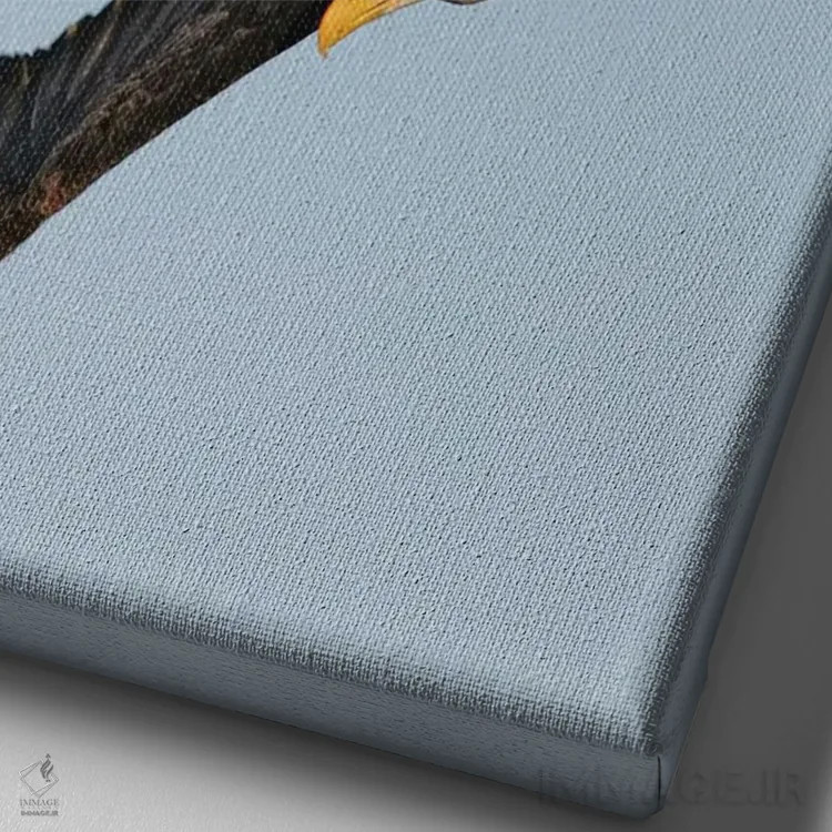 تابلو دکوراتیو اثر میگل لاسا - نمای نزدیک بافت بوم