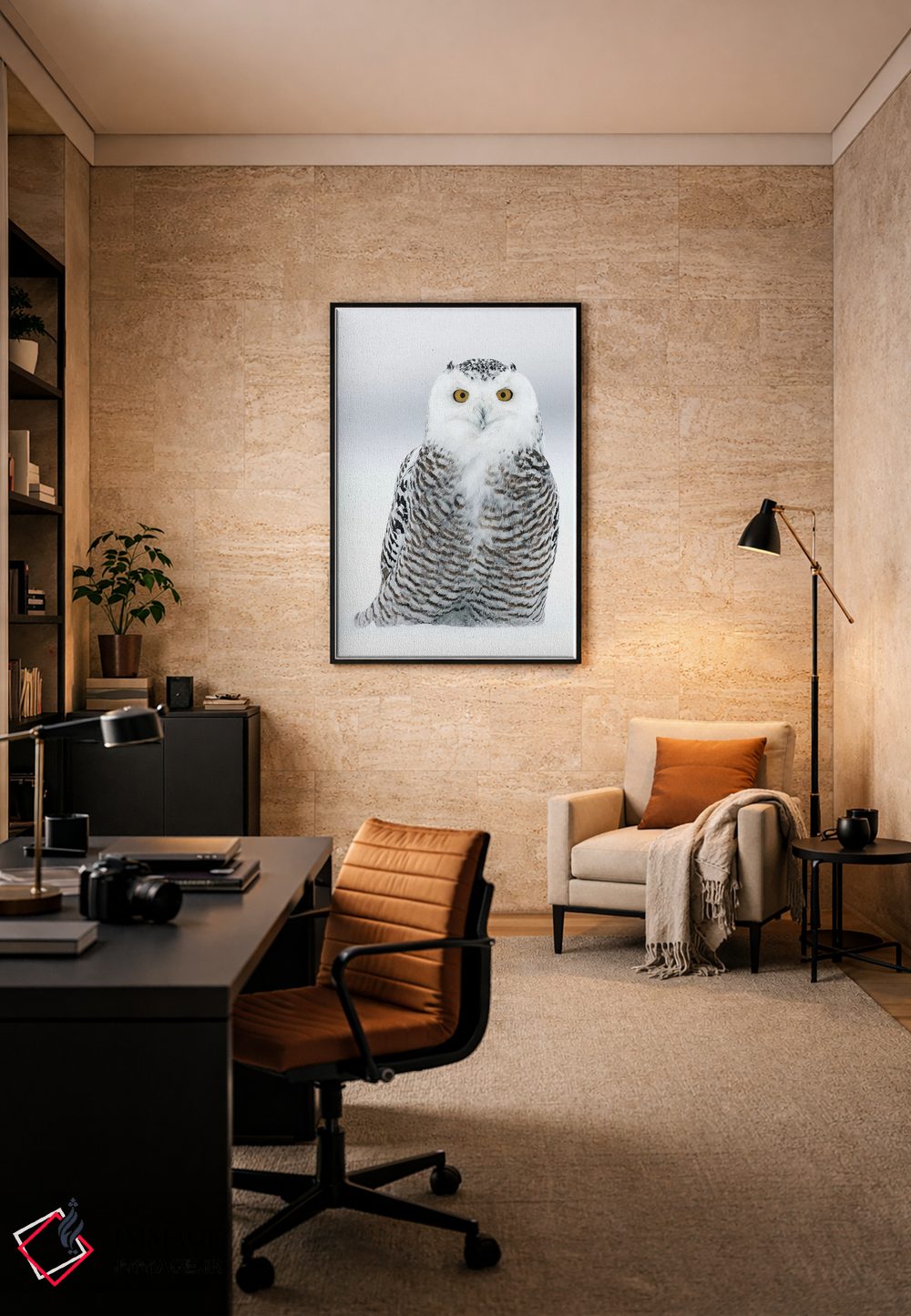 تابلو دکوراتیو کانادای برفی ۱۶ اثر میگل لاسا - D5B