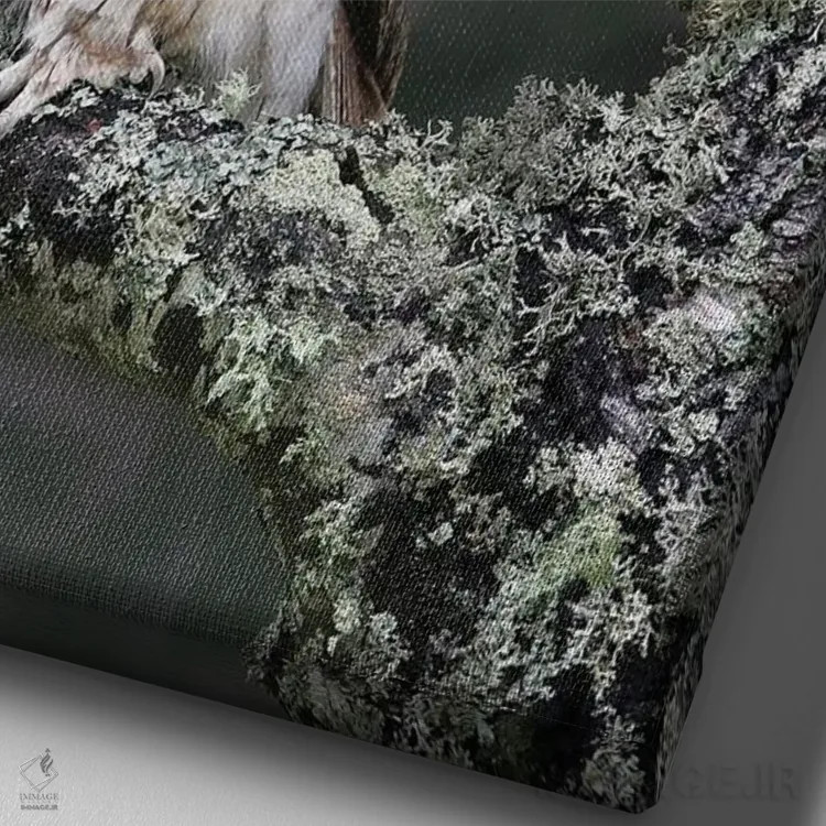 تابلو دکوراتیو اثر میگل لاسا - نمای نزدیک بافت بوم