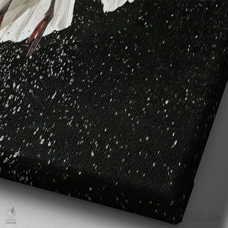 تابلو دکوراتیو اثر میگل لاسا - نمای نزدیک بافت بوم