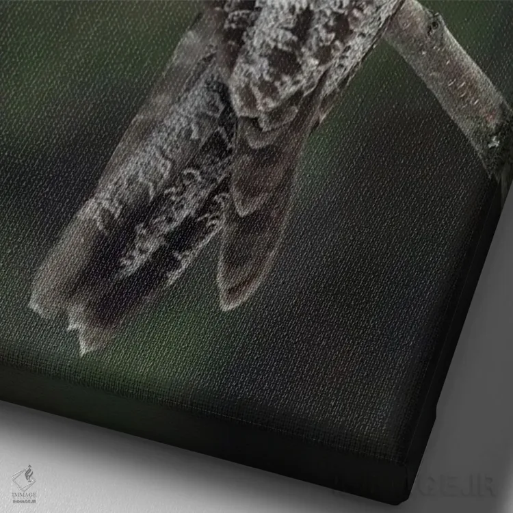 تابلو دکوراتیو اثر میگل لاسا - نمای نزدیک بافت بوم