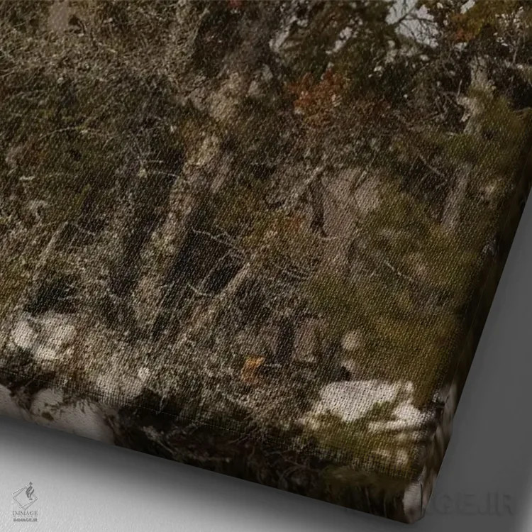 تابلو دکوراتیو اثر میگل لاسا - نمای نزدیک بافت بوم