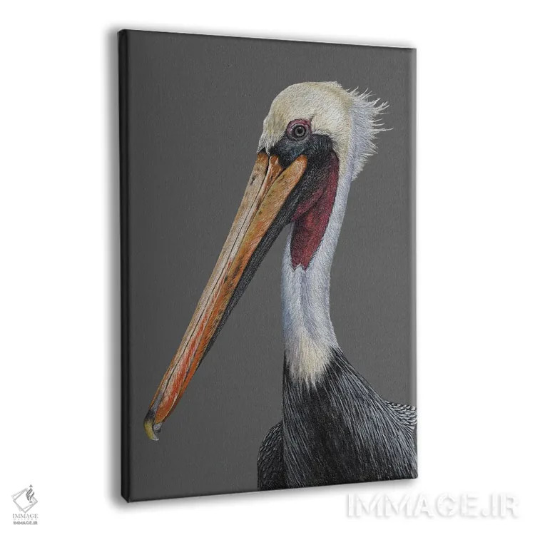 تابلو دکوراتیو پلیکان قهوه ای اثر میخائیل ودرنیکوف - نمای پرسپکتیو محصول