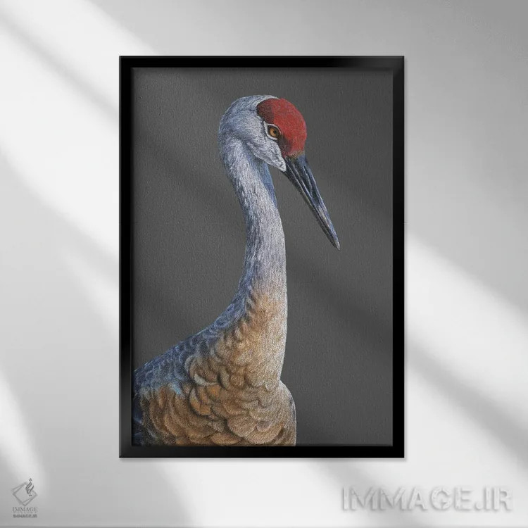 تابلو دکوراتیو قوی شنی اثر میخائیل ودرنیکوف - نمای قابدار مشکی