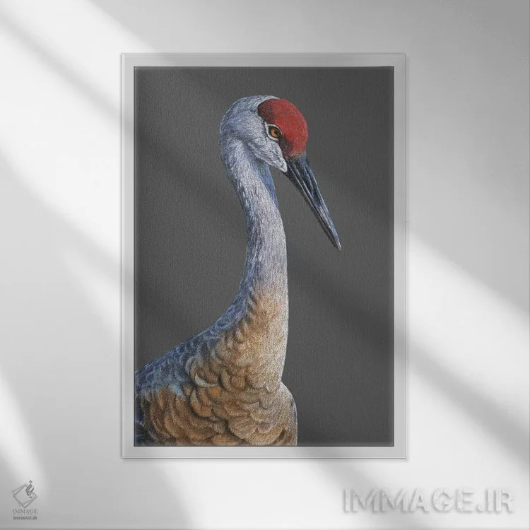 تابلو دکوراتیو قوی شنی اثر میخائیل ودرنیکوف - نمای قابدار سفید