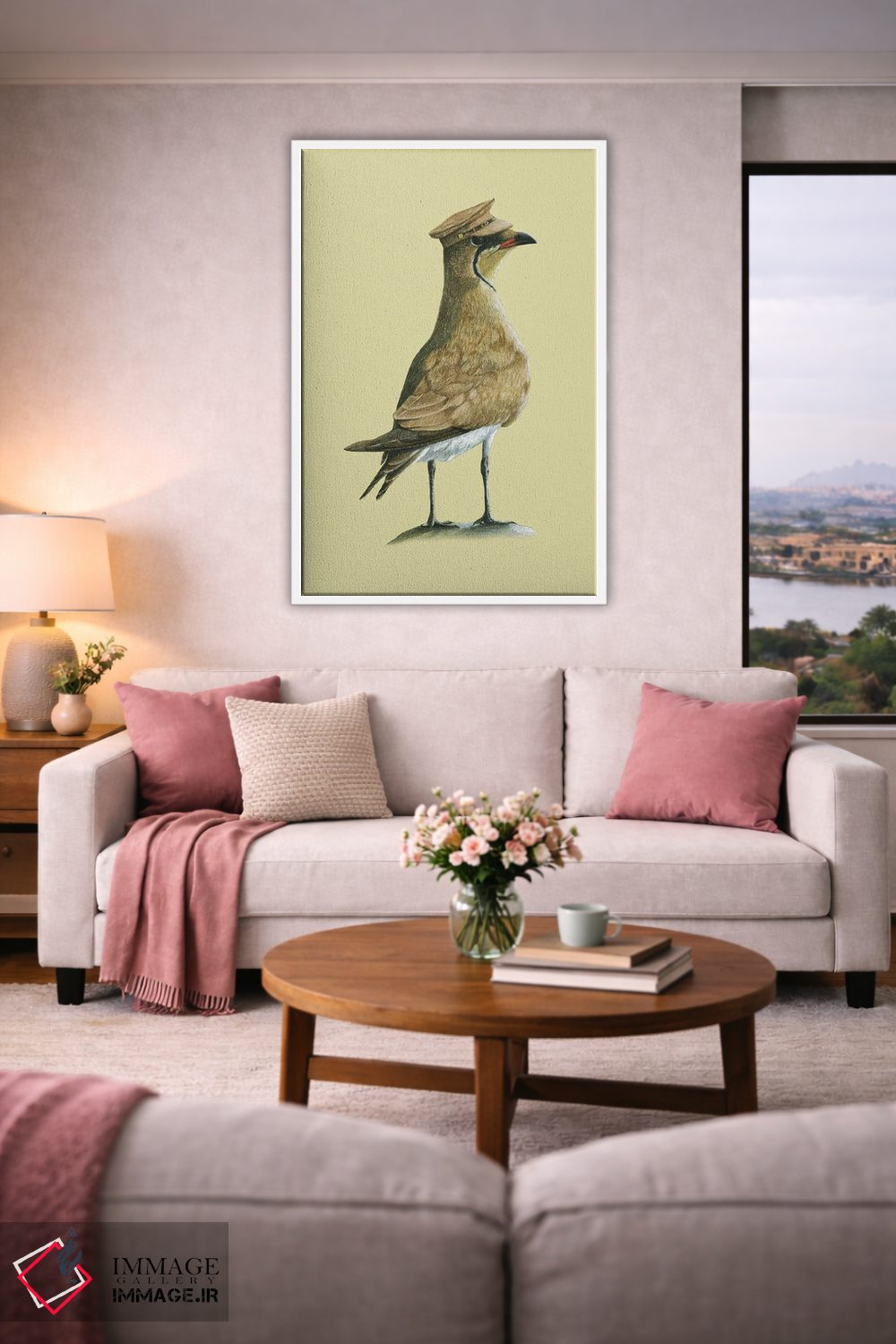 تابلو دکوراتیو پرندگان پراتینکل با بال های سیاه اثر میخائیل ودرنیکوف - D2W