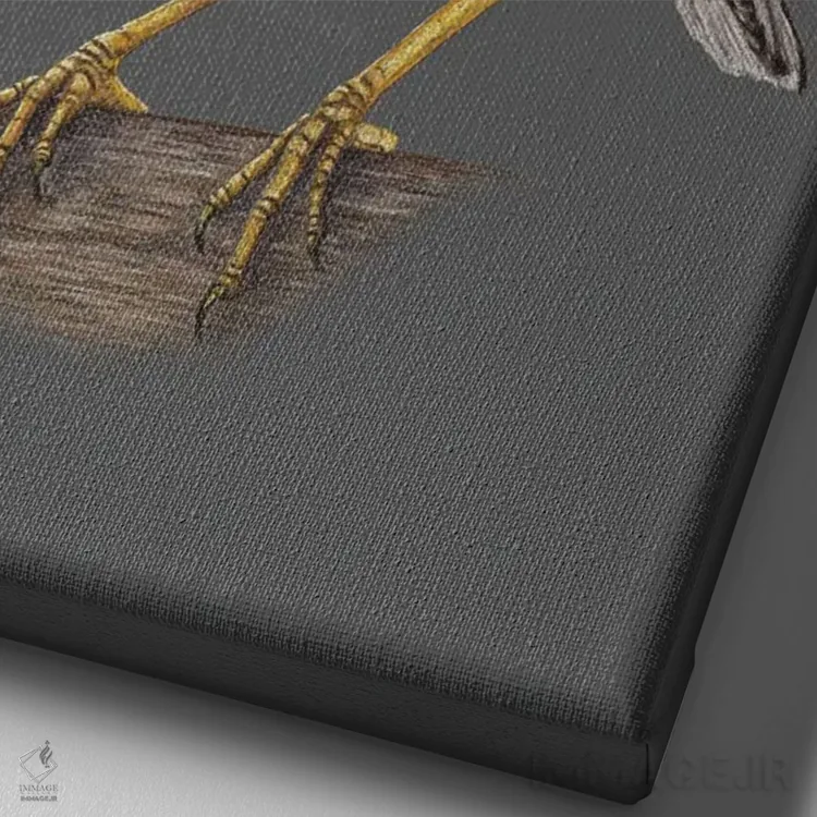 تابلو دکوراتیو ماینای معمولی اثر میخائیل ودرنیکوف - نمای نزدیک بافت بوم