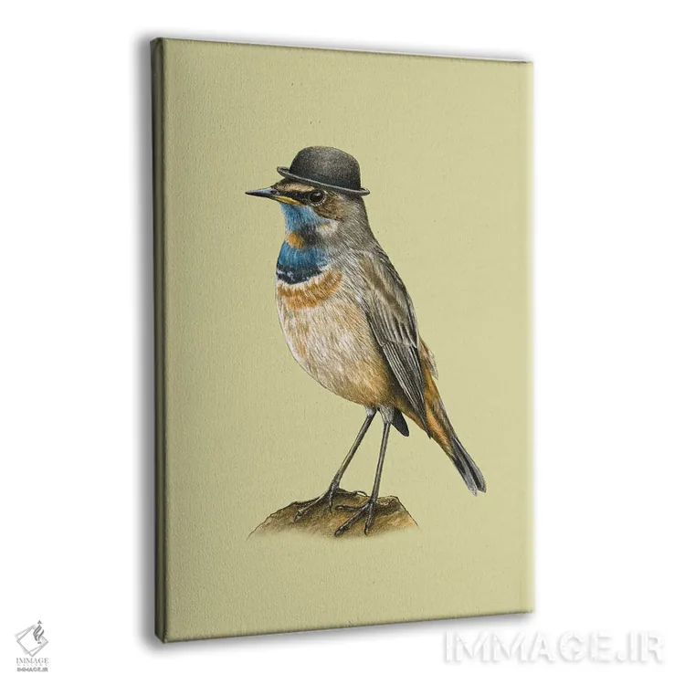 تابلو دکوراتیو گلوآبی اثر میخائیل ودرنیکوف - نمای پرسپکتیو محصول