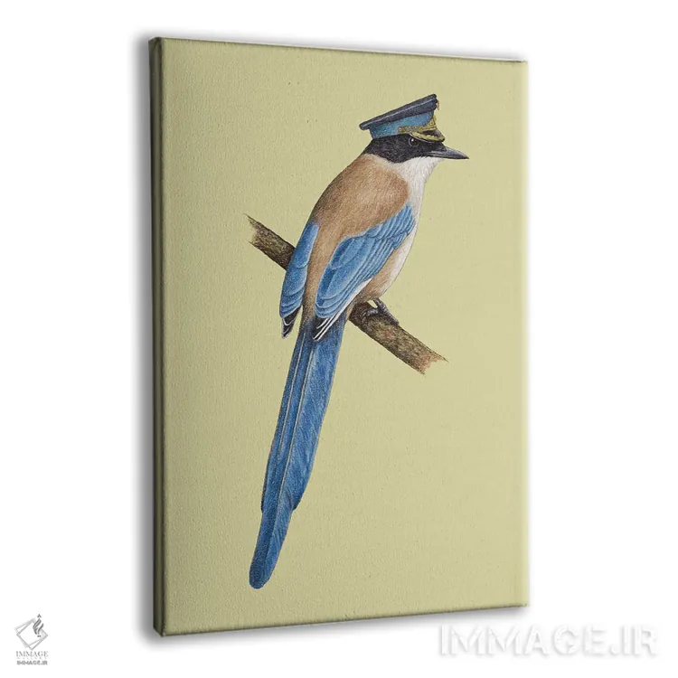 تابلو دکوراتیو ماکیای بال آبی اثر میخائیل ودرنیکوف - نمای پرسپکتیو محصول