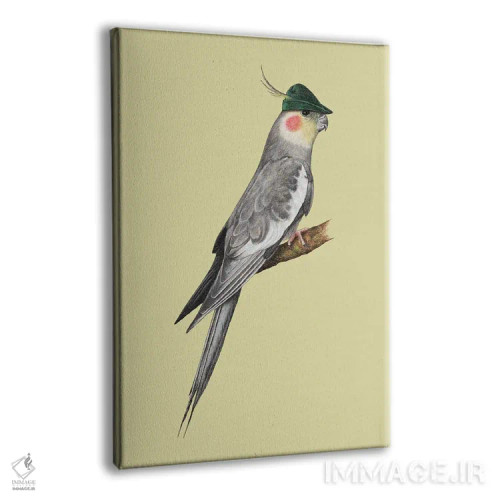 تابلو دکوراتیو کاکاتیل اثر میخائیل ودرنیکوف - نمای پرسپکتیو محصول