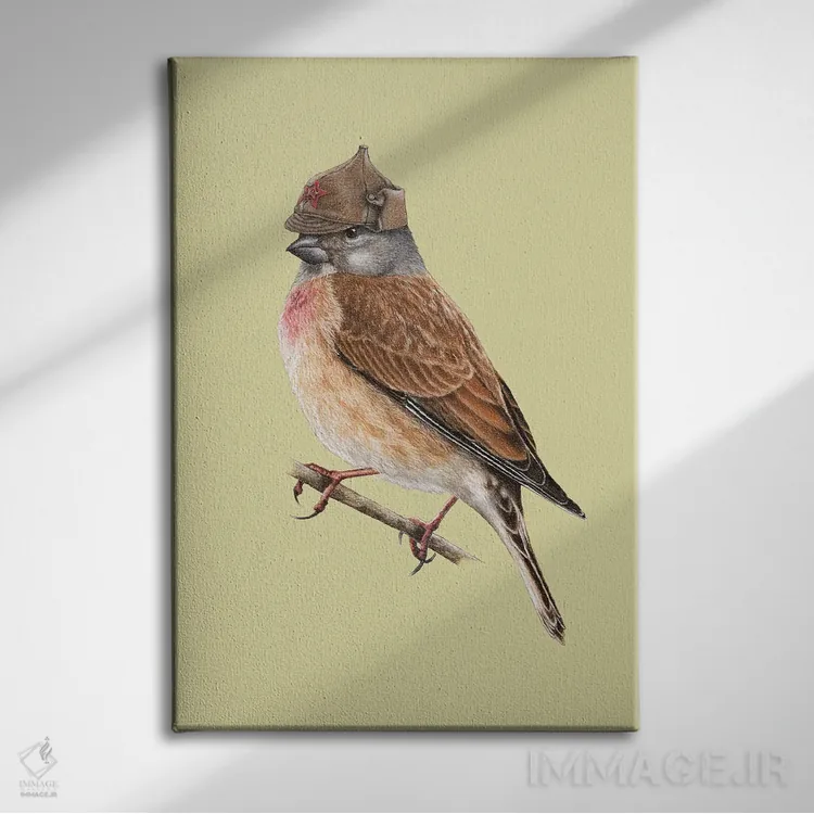 تابلو دکوراتیو سهره معمولی اثر میخائیل ودرنیکوف - نمای روبهرو روی دیوار