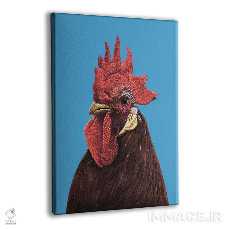 تابلو دکوراتیو خروس ۲ اثر میخائیل ودرنیکوف - نمای پرسپکتیو محصول