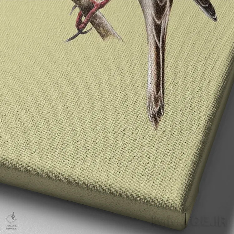 تابلو دکوراتیو سهره معمولی اثر میخائیل ودرنیکوف - نمای نزدیک بافت بوم