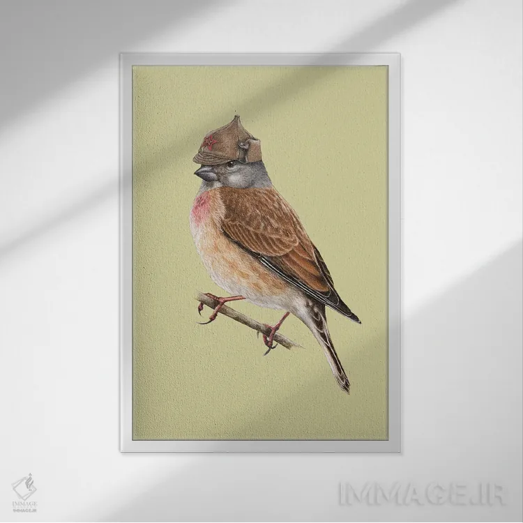 تابلو دکوراتیو سهره معمولی اثر میخائیل ودرنیکوف - نمای قابدار سفید