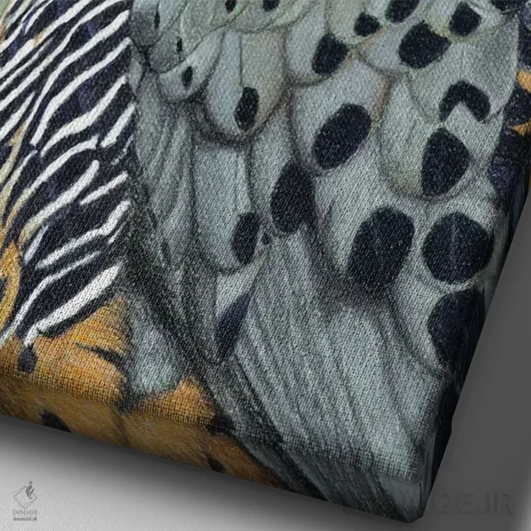 تابلو دکوراتیو تقره زنگاری اثر میخائیل ودرنیکوف - نمای نزدیک بافت بوم