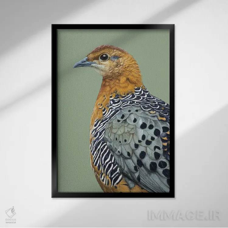 تابلو دکوراتیو تقره زنگاری اثر میخائیل ودرنیکوف - نمای قابدار مشکی