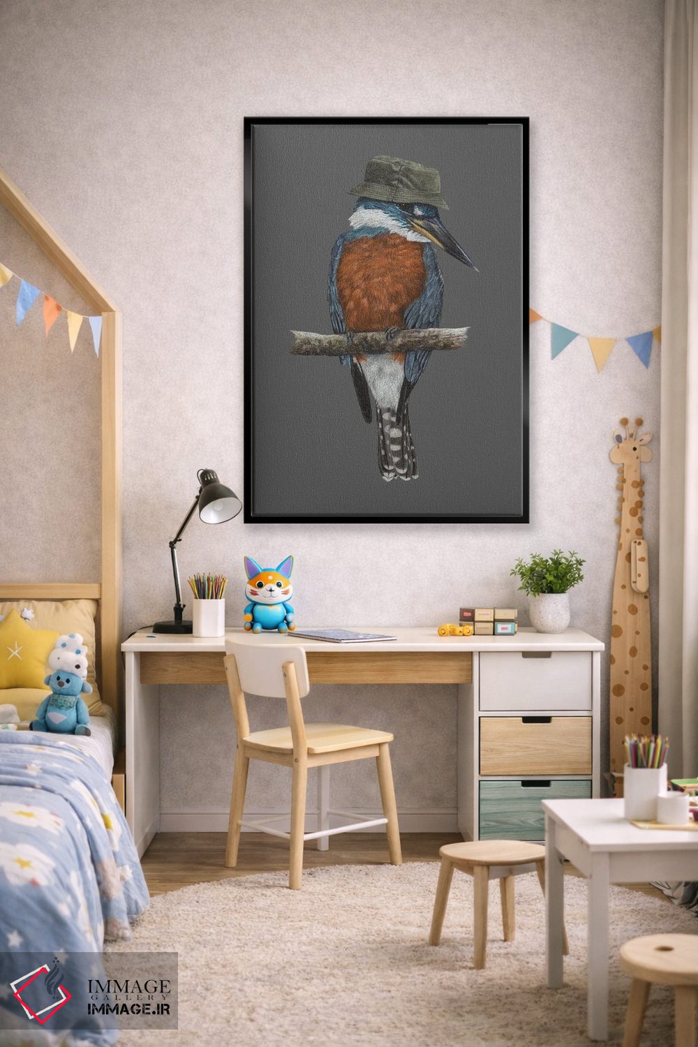 تابلو دکوراتیو کتک ماهی حلقه ای اثر میخائیل ودرنیکوف - D1B