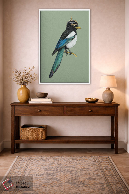 تابلو دکوراتیو ماکیای منقارش زرد اثر میخائیل ودرنیکوف - D1W