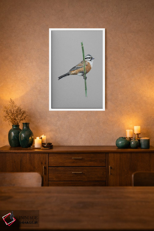 تابلو دکوراتیو چکاوک سنگی اثر میخائیل ودرنیکوف - D1W