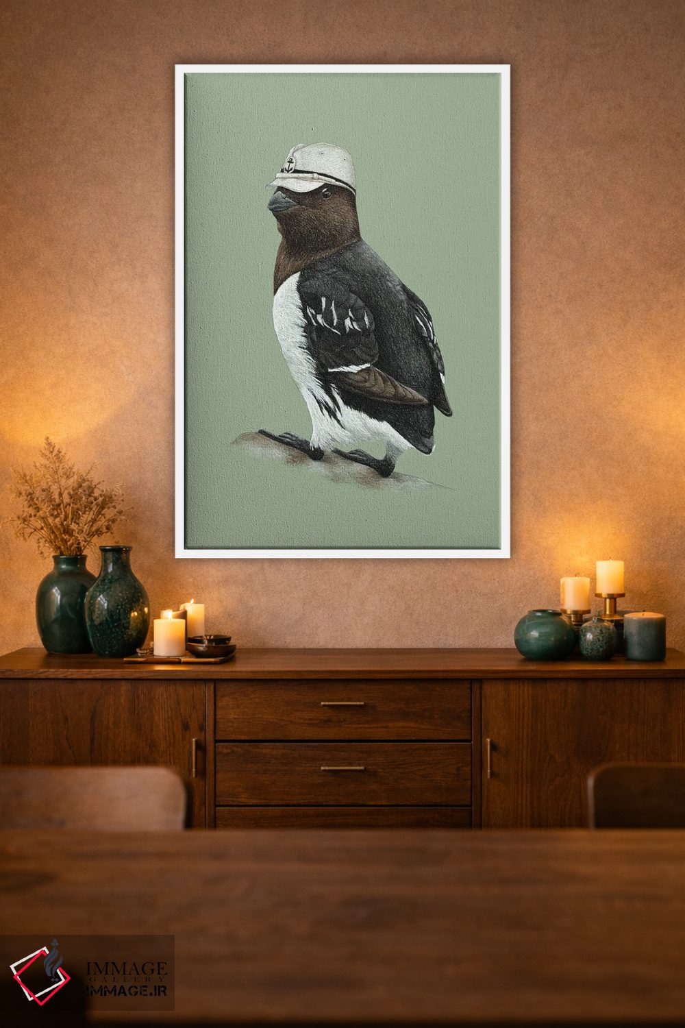 تابلو دکوراتیو آوک کوچک اثر میخائیل ودرنیکوف - D1W