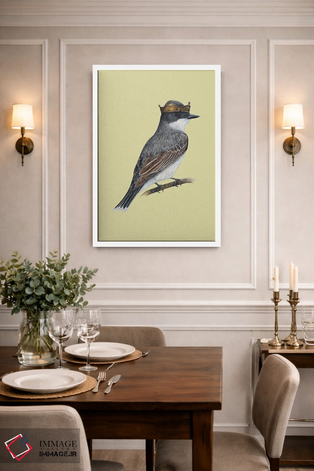 تابلو دکوراتیو مرغ پادشاه شرقی اثر میخائیل ودرنیکوف - D1W