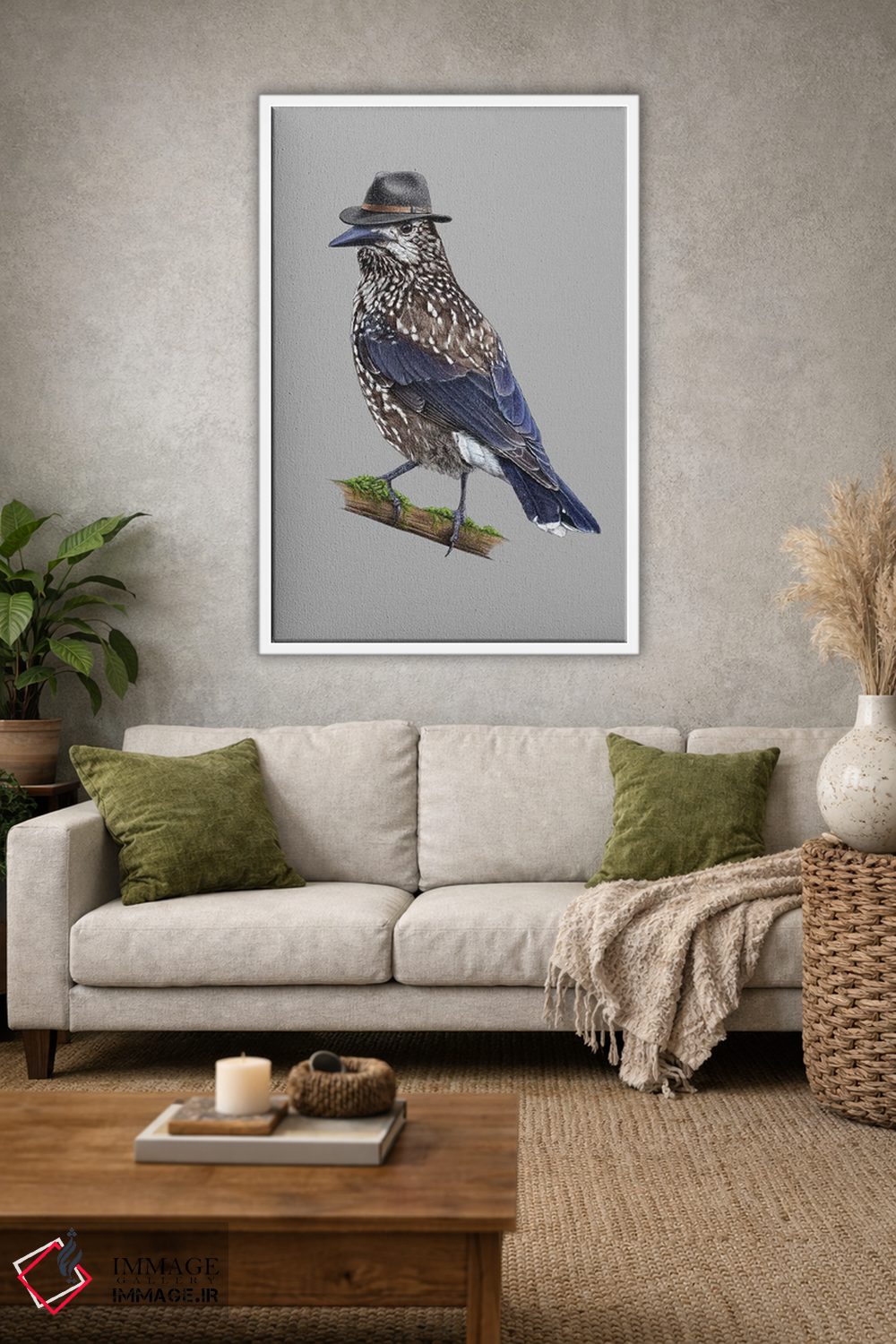 تابلو دکوراتیو کاکر خال خالی اثر میخائیل ودرنیکوف - D1W