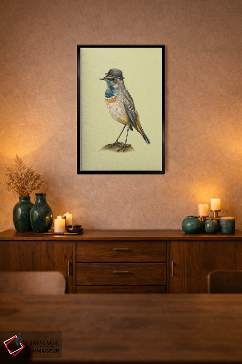 تابلو دکوراتیو گلوآبی اثر میخائیل ودرنیکوف - D2B