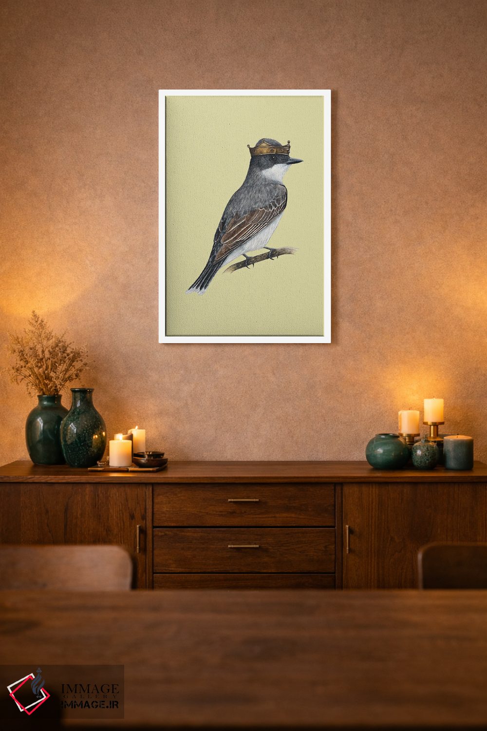 تابلو دکوراتیو مرغ پادشاه شرقی اثر میخائیل ودرنیکوف - D2W