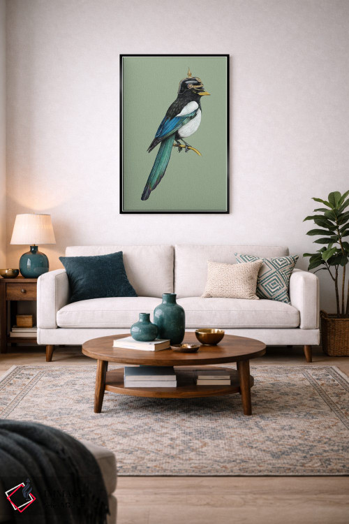 تابلو دکوراتیو ماکیای منقارش زرد اثر میخائیل ودرنیکوف - D3B